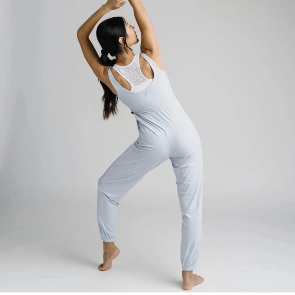 NWT ZYIA Active Women's Hermosa Jumpsuit Romper in Pacific Blue Size XS FLAW - Picture 5 of 16